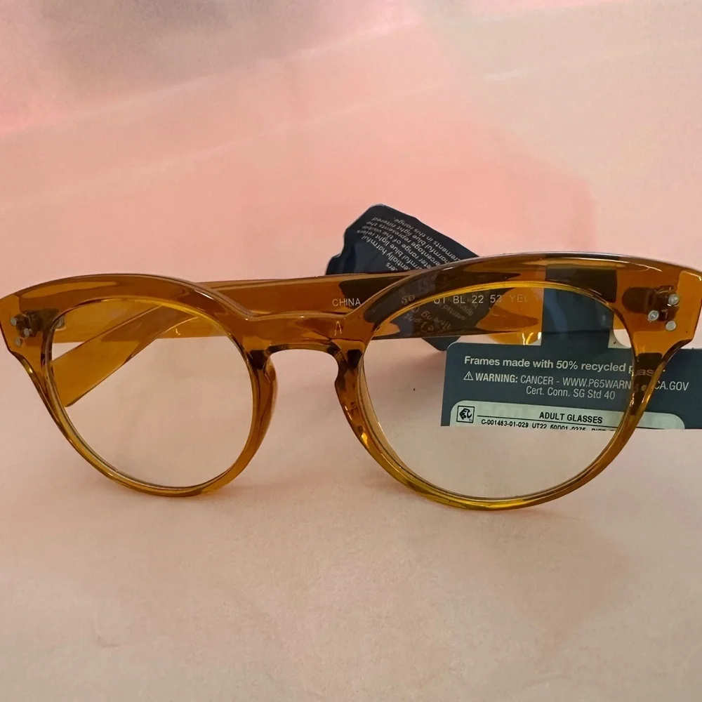 Blue light filtering computer glasses Brown